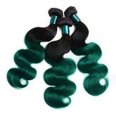 Dark Green Hair Bundles Wavy Human Hair | SULMY.